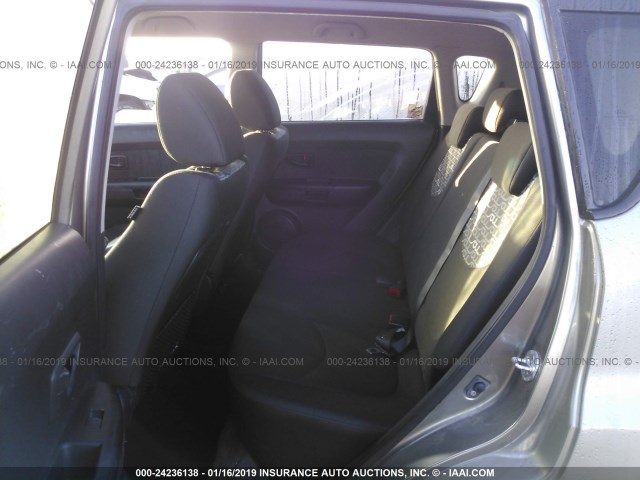 KNDJT2A26A7050336 - 2010 KIA SOUL +/!/SPORT GRAY photo 8