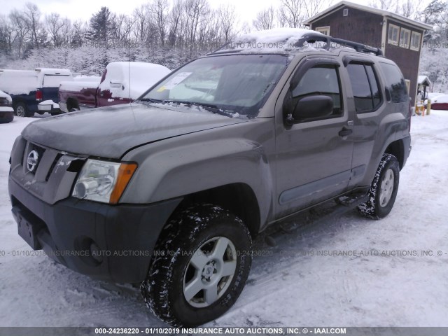 5N1AN08WX5C655928 - 2005 NISSAN XTERRA BEIGE photo 2