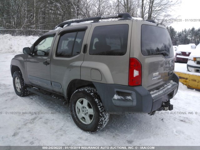 5N1AN08WX5C655928 - 2005 NISSAN XTERRA BEIGE photo 3