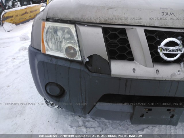 5N1AN08WX5C655928 - 2005 NISSAN XTERRA BEIGE photo 6