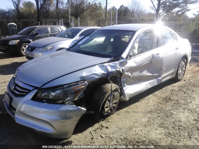 1HGCP2F35CA086346 - 2012 HONDA ACCORD LX SILVER photo 2