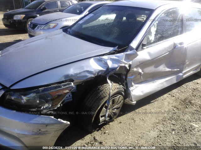 1HGCP2F35CA086346 - 2012 HONDA ACCORD LX SILVER photo 6