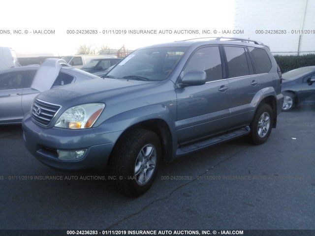 JTJBT20X440064943 - 2004 LEXUS GX GRAY photo 2