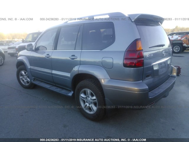 JTJBT20X440064943 - 2004 LEXUS GX GRAY photo 3