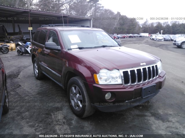 1J8HR58257C589883 - 2007 JEEP GRAND CHEROKEE LIMITED MAROON photo 1