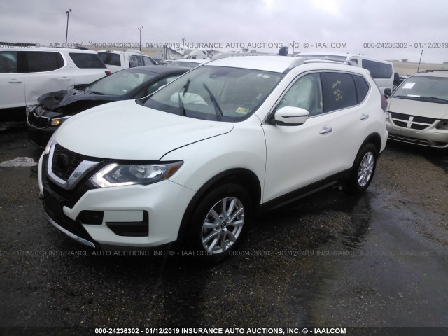 5N1AT2MT9KC705257 - 2019 NISSAN ROGUE WHITE photo 2