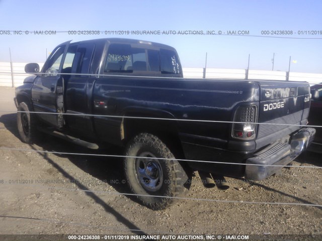 3B7HF13Z5YM200544 - 2000 DODGE RAM 1500 BLACK photo 3