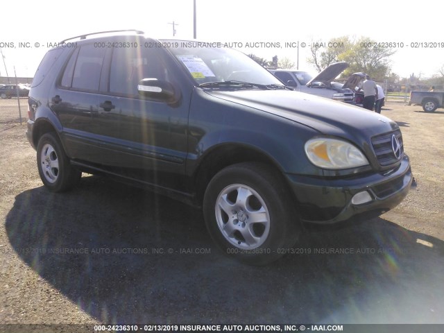 4JGAB54E42A312610 - 2002 MERCEDES-BENZ ML 320 GREEN photo 1