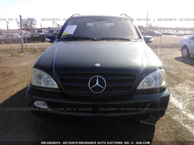 4JGAB54E42A312610 - 2002 MERCEDES-BENZ ML 320 GREEN photo 6