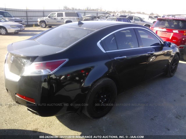 19UUA8F56AA020203 - 2010 ACURA TL BLACK photo 4