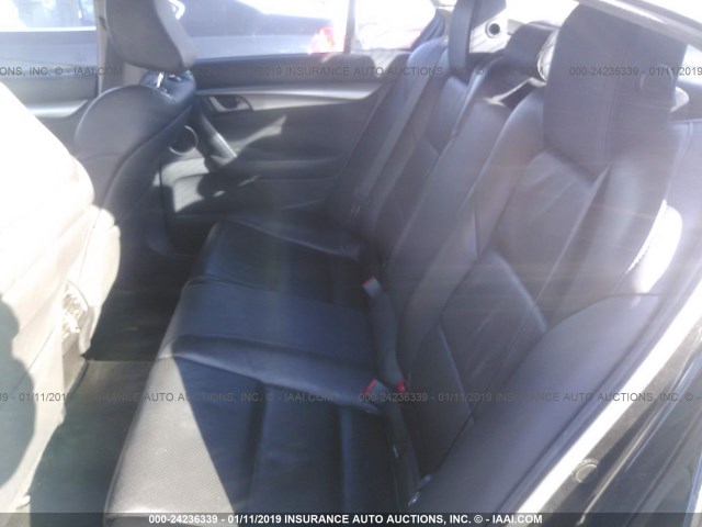 19UUA8F56AA020203 - 2010 ACURA TL BLACK photo 8