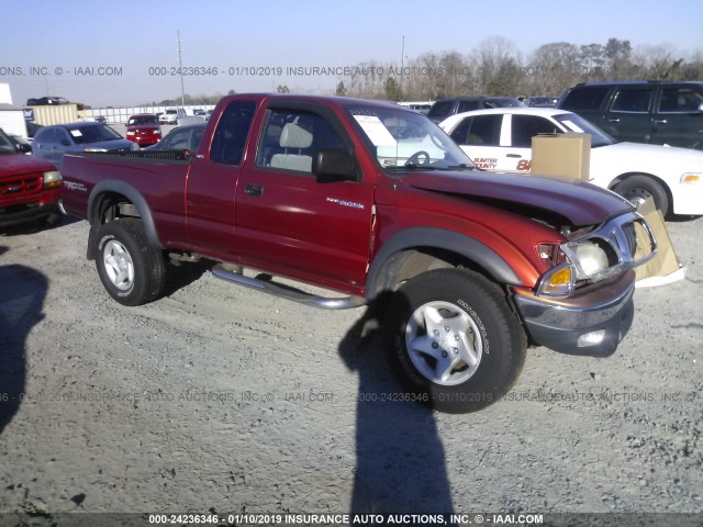 5TESN92N73Z282827 - 2003 TOYOTA TACOMA XTRACAB PRERUNNER RED photo 1