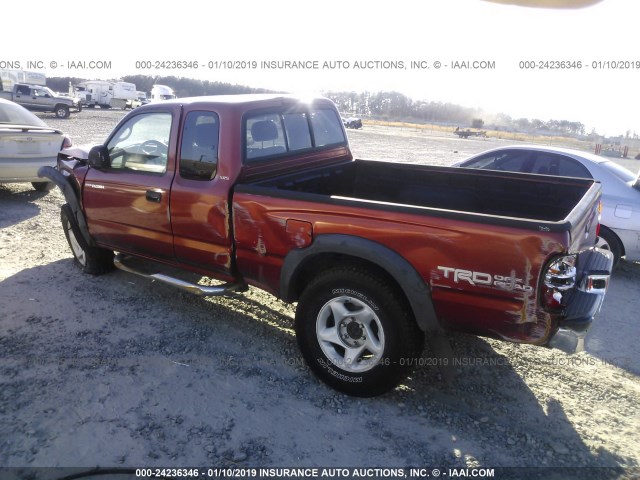 5TESN92N73Z282827 - 2003 TOYOTA TACOMA XTRACAB PRERUNNER RED photo 3