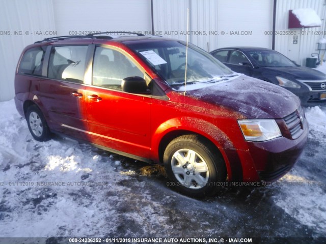 2D8HN44E49R664730 - 2009 DODGE GRAND CARAVAN SE RED photo 1