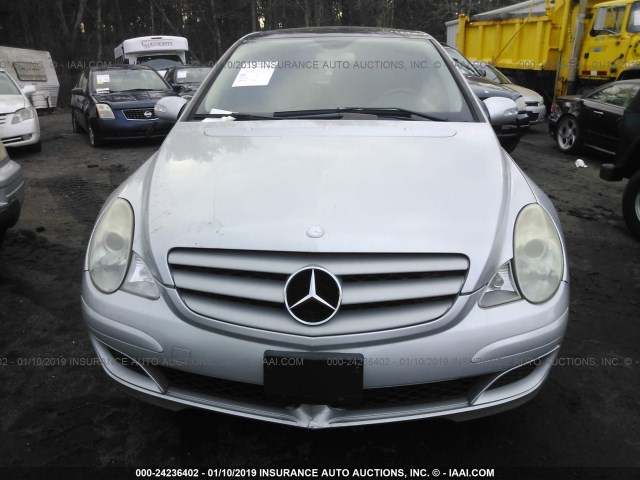 4JGCB65E76A018539 - 2006 MERCEDES-BENZ R 350 GRAY photo 6