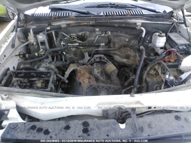 1FMEU73E48UA59434 - 2008 FORD EXPLORER XLT WHITE photo 10