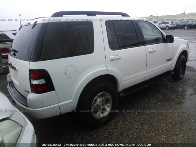 1FMEU73E48UA59434 - 2008 FORD EXPLORER XLT WHITE photo 4