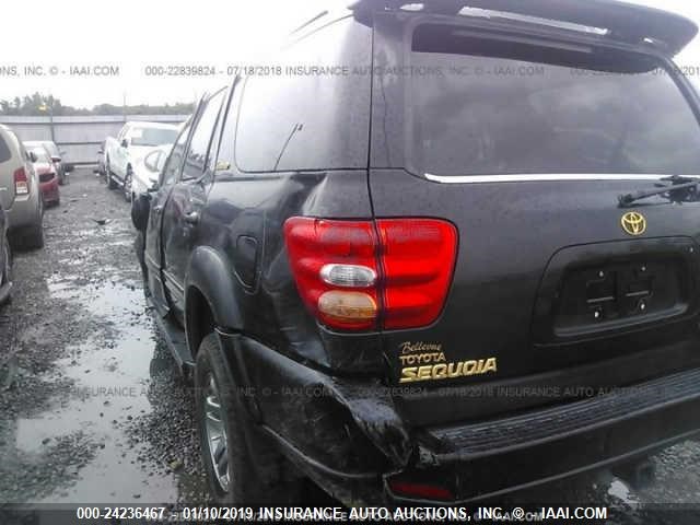 5TDBT48A54S227563 - 2004 TOYOTA SEQUOIA LIMITED BLACK photo 3