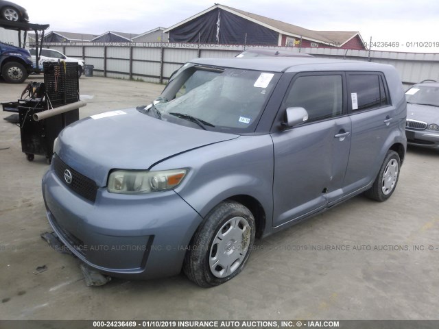 JTLZE4FE4A1100623 - 2010 TOYOTA SCION XB BLUE photo 2