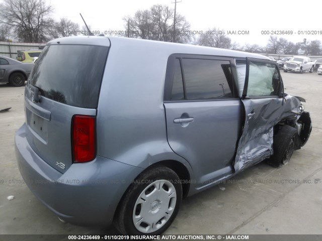 JTLZE4FE4A1100623 - 2010 TOYOTA SCION XB BLUE photo 4