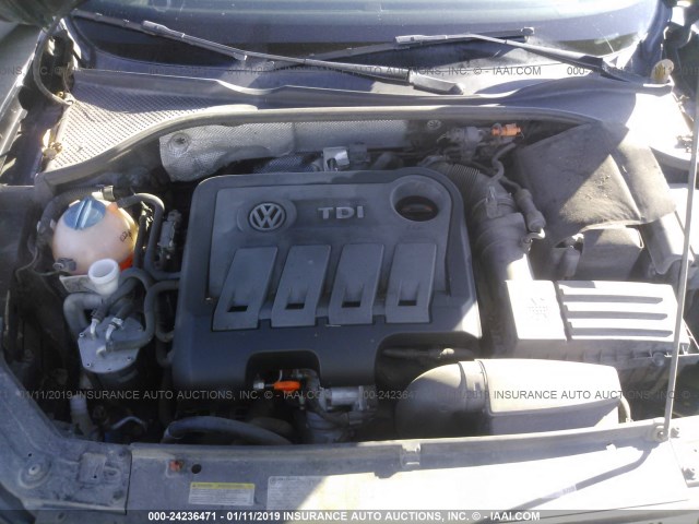 1VWBN7A38DC067359 - 2013 VOLKSWAGEN PASSAT SE BLACK photo 10