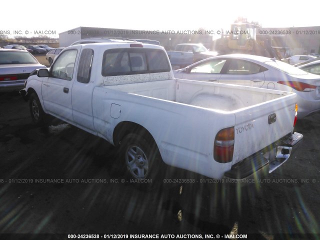 5TEVL52N21Z766560 - 2001 TOYOTA TACOMA XTRACAB WHITE photo 3