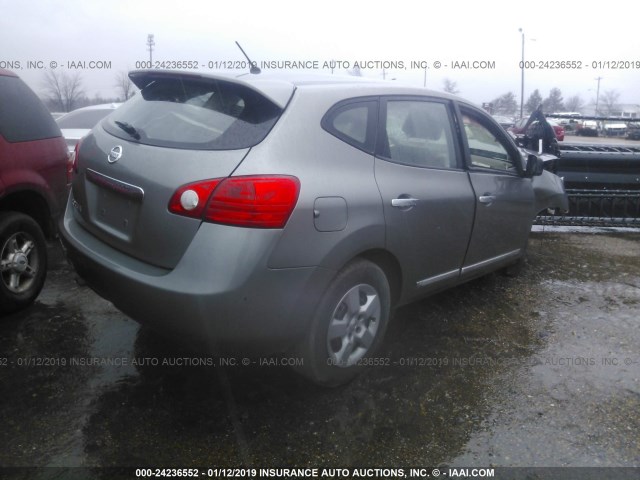 JN8AS5MT9DW552247 - 2013 NISSAN ROGUE S/SV GRAY photo 4