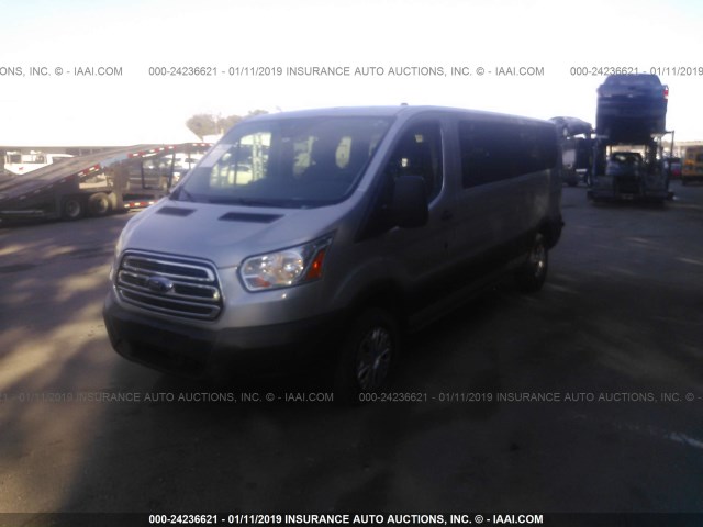 1FBZX2ZM0GKB11347 - 2016 FORD TRANSIT T-350 SILVER photo 2