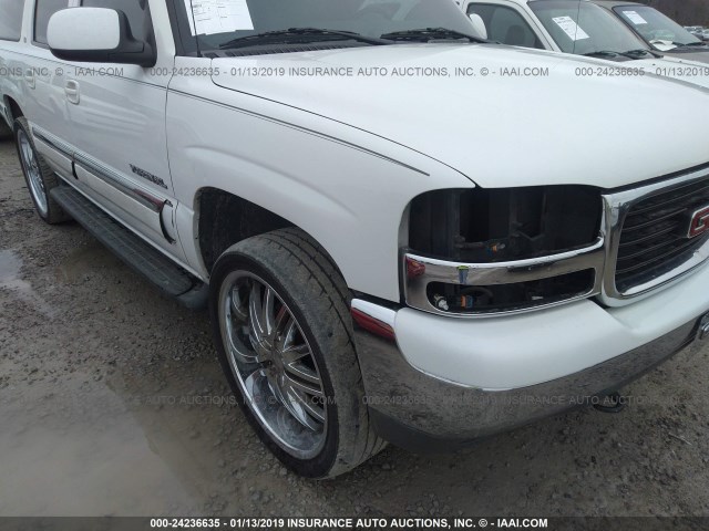 3GKFK16T71G269951 - 2001 GMC YUKON XL K1500 WHITE photo 6