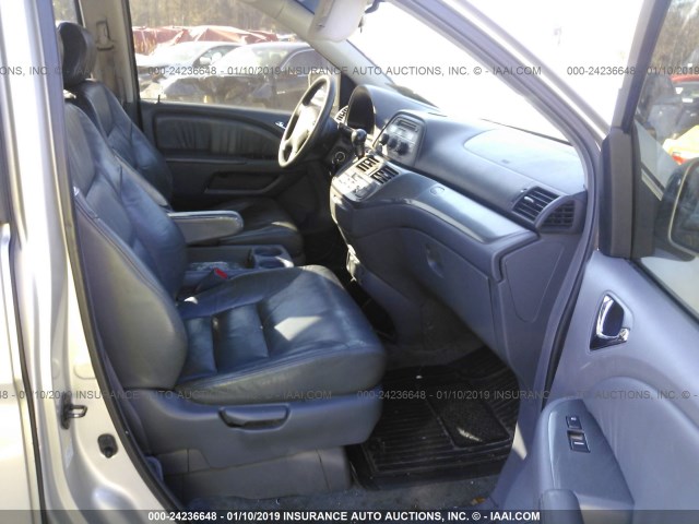 5FNRL38675B024281 - 2005 HONDA ODYSSEY EXL SILVER photo 5