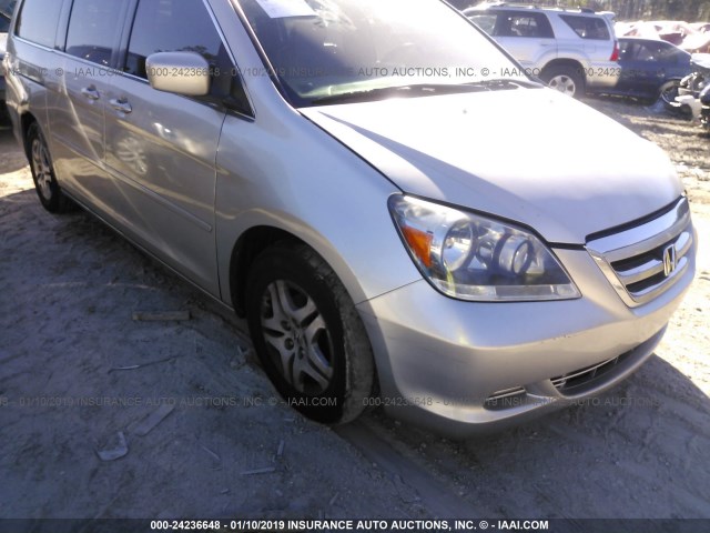 5FNRL38675B024281 - 2005 HONDA ODYSSEY EXL SILVER photo 6