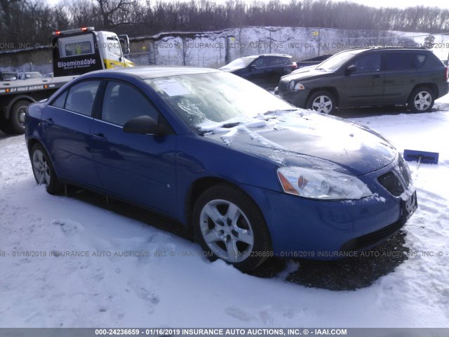 1G2ZG58B274126485 - 2007 PONTIAC G6 SE BLUE photo 1