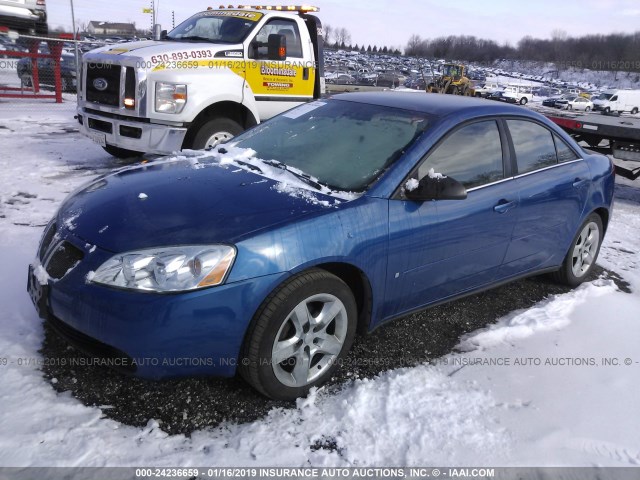 1G2ZG58B274126485 - 2007 PONTIAC G6 SE BLUE photo 2