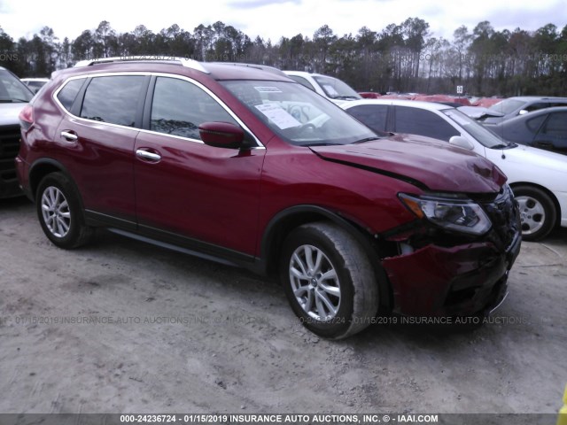 JN8AT2MV3HW267823 - 2017 NISSAN ROGUE S/SL/SV RED photo 1