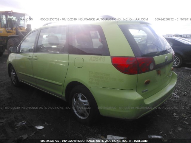 5TDKK4CCXAS298166 - 2010 TOYOTA SIENNA CE/LE GREEN photo 3