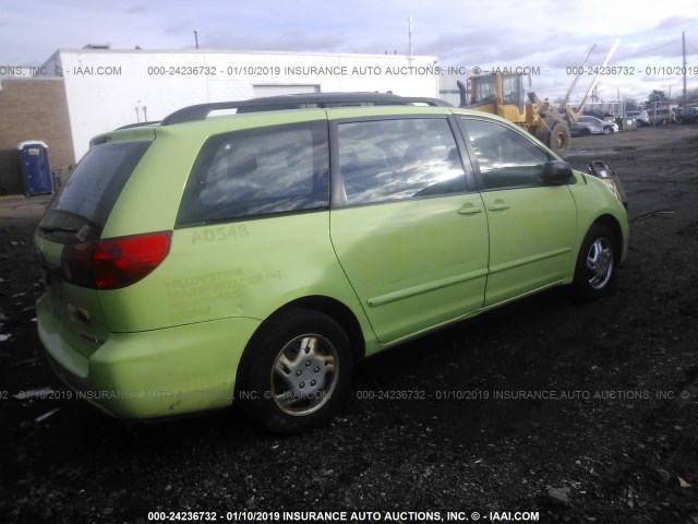 5TDKK4CCXAS298166 - 2010 TOYOTA SIENNA CE/LE GREEN photo 4