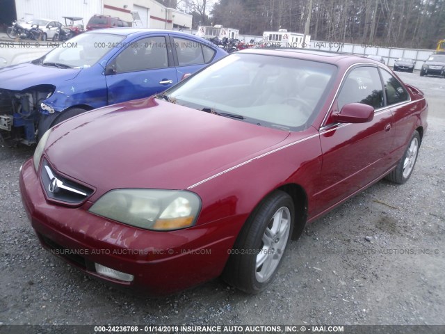 19UYA42743A006739 - 2003 ACURA 3.2CL TYPE-S RED photo 2