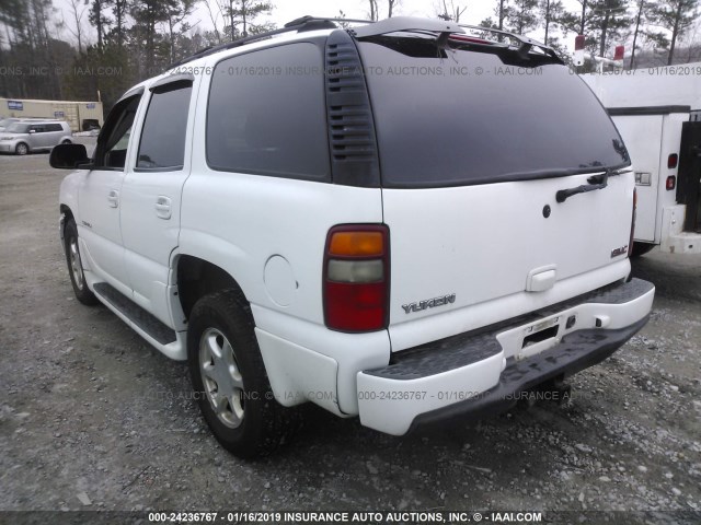 1GKEK63U13J205489 - 2003 GMC YUKON DENALI WHITE photo 3