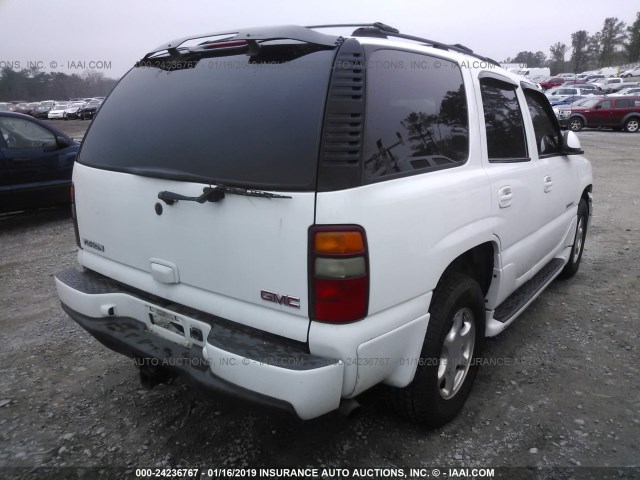 1GKEK63U13J205489 - 2003 GMC YUKON DENALI WHITE photo 4