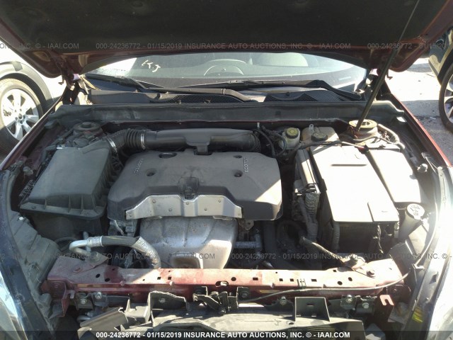 1G11C5SL8FF147925 - 2015 CHEVROLET MALIBU 1LT RED photo 10