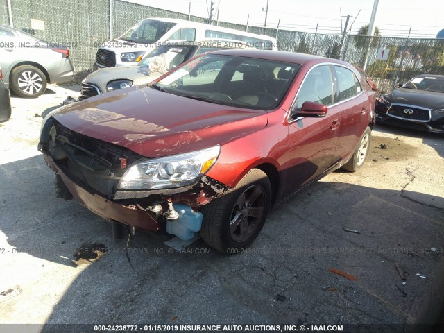 1G11C5SL8FF147925 - 2015 CHEVROLET MALIBU 1LT RED photo 2
