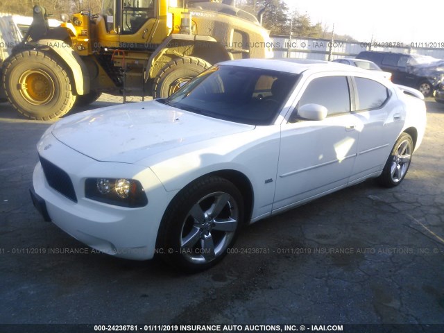 2B3CA9CVXAH268333 - 2010 DODGE CHARGER RALLYE WHITE photo 2