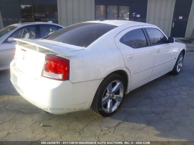 2B3CA9CVXAH268333 - 2010 DODGE CHARGER RALLYE WHITE photo 4