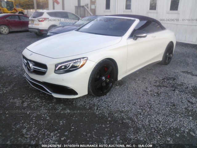 WDDXK7JB0HA023470 - 2017 MERCEDES-BENZ S WHITE photo 2