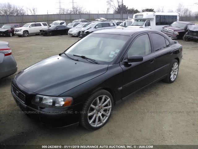 YV1RS61T842361428 - 2004 VOLVO S60 BLACK photo 2