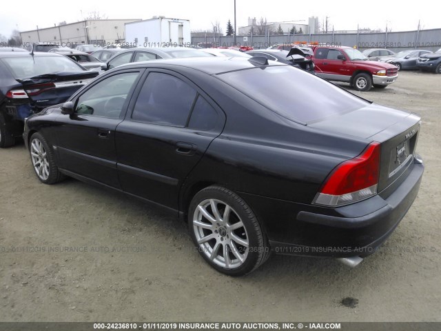 YV1RS61T842361428 - 2004 VOLVO S60 BLACK photo 3