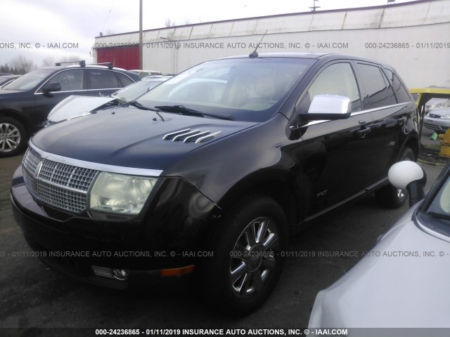 2LMDU88C27BJ28929 - 2007 LINCOLN MKX BLACK photo 2