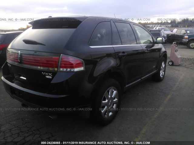 2LMDU88C27BJ28929 - 2007 LINCOLN MKX BLACK photo 4