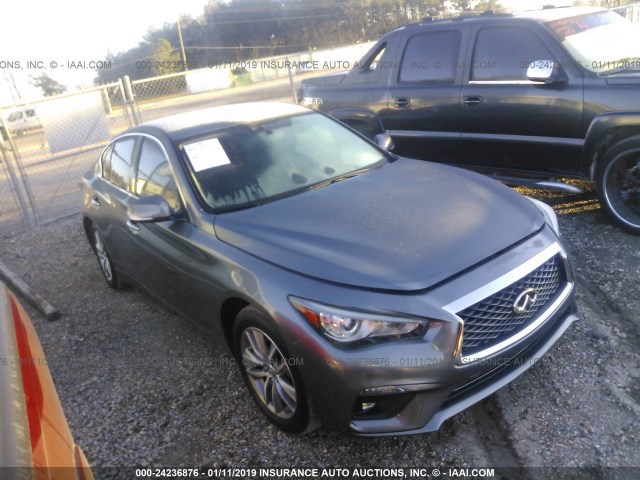 JN1CV7AP9JM240857 - 2018 INFINITI Q50 GRAY photo 1