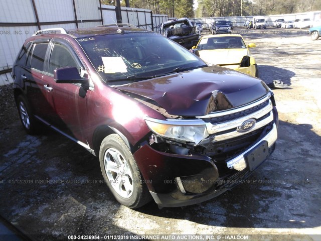 2FMDK3JC0BBA80838 - 2011 FORD EDGE SEL MAROON photo 1